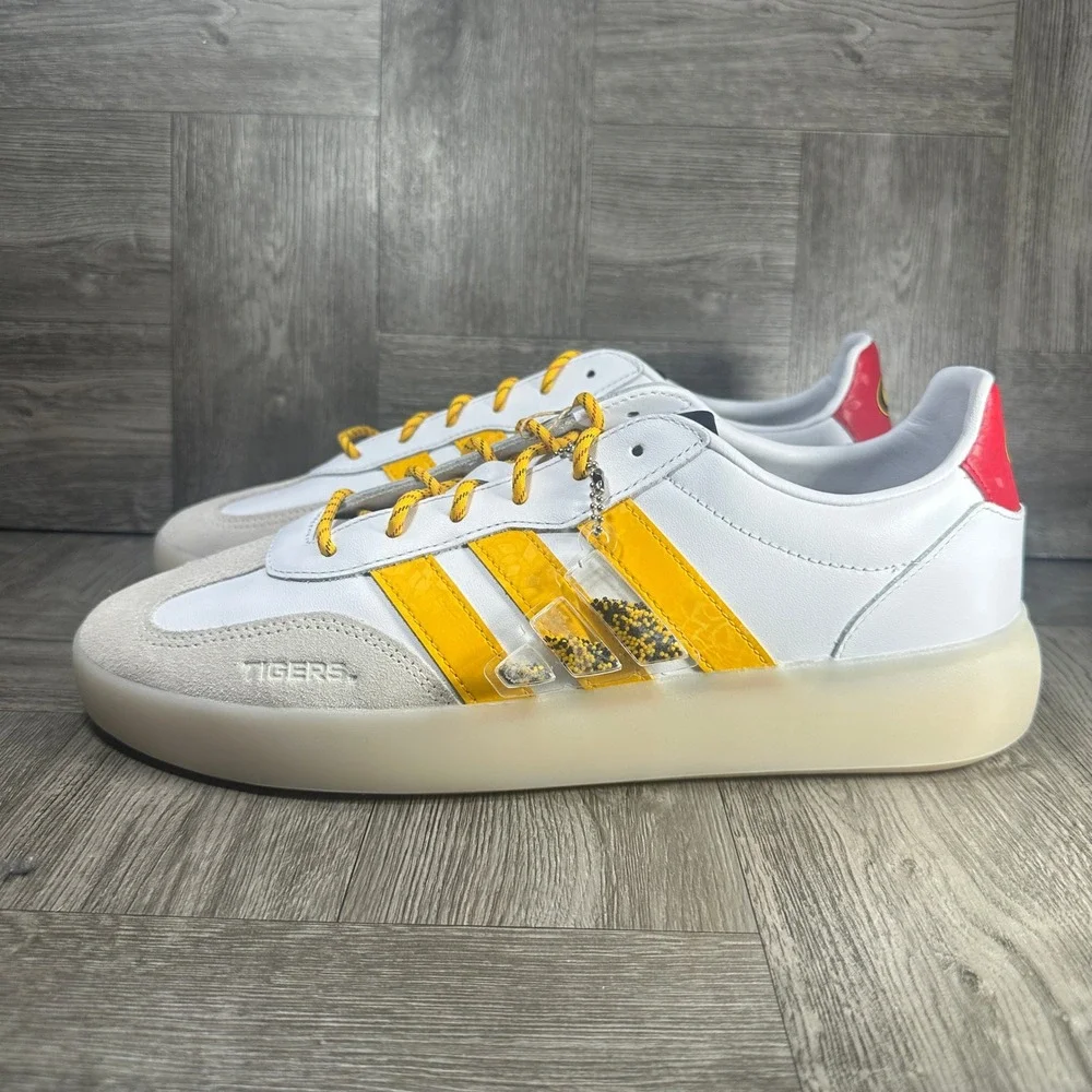 Adidas Barreda Decode Grambling State Tigers Men 11.5 White Yellow NEW KJ6845